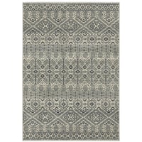 5'3"x7'3" Bryant Geometric Indoor Area Rug Blue/Beige - Captiv8e Designs