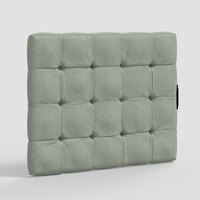 Twin Ryan Tufted Stick-on-the-Wall Dorm Headboard USB Textured Linen Seafoam - Threshold™