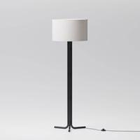 Infibrite 62" Classic Elegance Floor Lamp: Modern Tripod, Linen Drum Shade, ETL Listed
