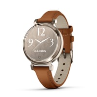 Garmin Lily 2 Classic Cream Gold with Tan Leather Band
