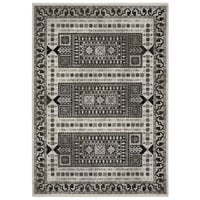 Captiv8e Designs 9'10"x12'10" Chinon Global Ivory/Charcoal Area Rug