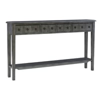 60" Calinda Farmhouse Large Console Table: Slim Entryway Furniture, Sofa Stand - Powell