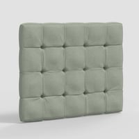 Twin Ryan Tufted Stick-on-the-Wall Dorm Headboard Textured Linen Seafoam - Threshold™