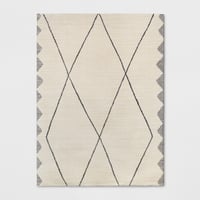 7'X10' Glacier Diamond Woven Area Rug Cream - Threshold™