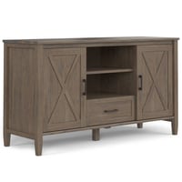 WyndenHall Cantina Medium TV Stand for TVs up to 60" Smoky Brown