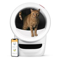 Whisker Litter-Robot 4 with Step - White: Automated Litter Box for Cats