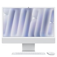 Apple iMac 24" with Retina 4.5K, M4 Chip w/8-Core CPU & 8-Core GPU, Late 2024, Silver No Ethernet Standard Display MagicKeyboard w/TouchID & Numeric Key 24GB 256GB SSD