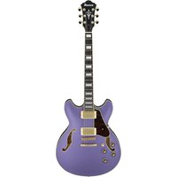 Ibanez AS Artcore AS73G Semi-Hollow Electric Guitar, Metallic Purple Flat