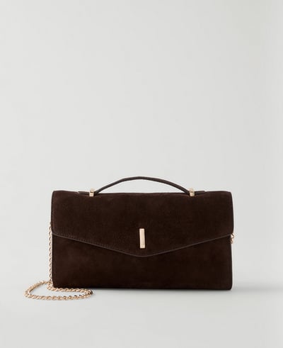 Ann Taylor Suede Crossbody Bag