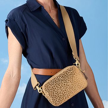 Sophie Double Zip Leather Crossbody Bag