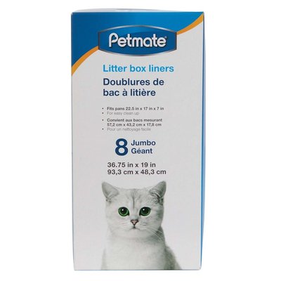 Petmate Litter Box Liners for Cat, Count of 8