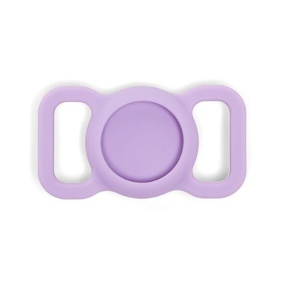 YOULY Tech Tag Holder for Dog Collars up to 1"W, Lavender, Medium/Large