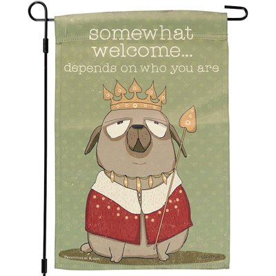 Primitives by Kathy Somewhat Welcome Garden Flag