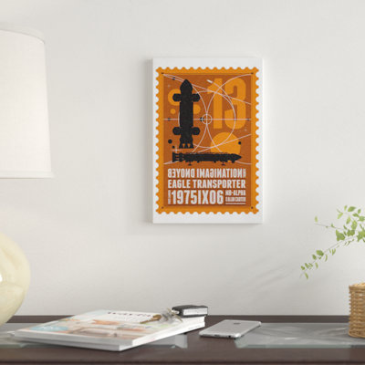 East Urban Home Starships 13 Postage Stamp Space 1999 Canvas Art