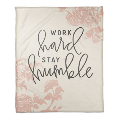 Designs Direct Creative Group Work Hard Stay Humble Throw