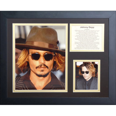 Legends Never Die Johnny Depp Framed Memorabilia
