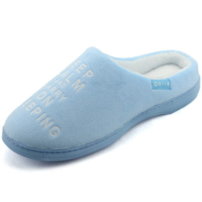 Ebern Designs Memory Foam Slippers Cozy Plush House Shoes for Indoor/Outdoor, Anti-Skid Sole, Soft Warm Lining, Lightweight & Supportive