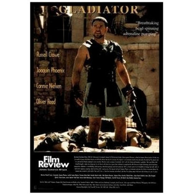 Buy Art For Less Gladiator Film Review Russell Crowe Joaqin Phoenix - Picture Frame Graphic Art Print on Paper
