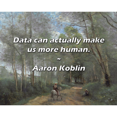 Trinx Aaron Koblin Quote: Data can actually make us more human.