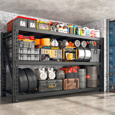 17 Stories 68"w Heavy Duty Industrial Shelving Unit For Garage Storage,shop,warehouse,basement,commercial