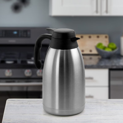 Mega Chef 2L Carafe Stainless Steel Thermal 8.5 Cup Coffee Carafe