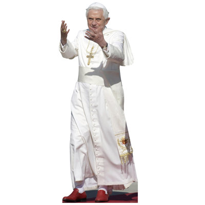 Star Cutouts Pope Emeritus Benedict Cardboard Standup