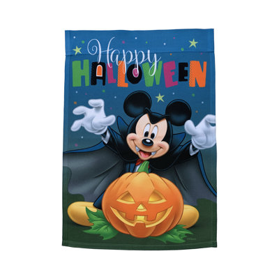 Back Yard Glory Disney Dracula Mickey Mouse Happy Halloween Garden Flag 12" x 18" - Explore this product in more detail!