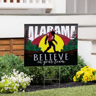 Union Rustic University of Alabama Yard Sign, Bigfoot