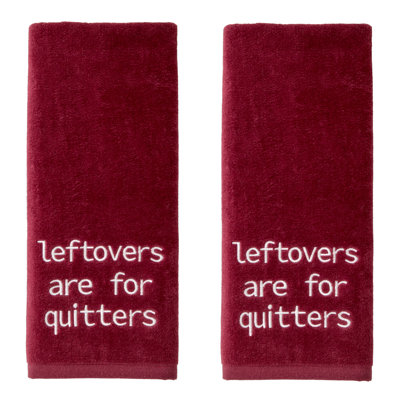 SKL Home LEFTOVERS QUITTERS EMB HAND-WINE
