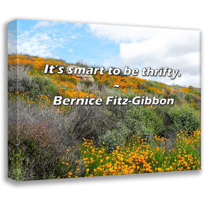 Trinx Bernice Fitz-Gibbon Quote: It’s smart to be thrifty.