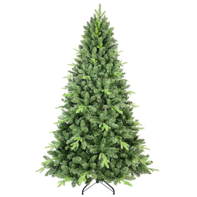 junzc 6FT Classic Christmas Tree With 1339 PE+PVC Tips – Realistic Hinged Branches, Easy Assembly, Stable Metal Stand, Full Natural Look For Holiday Decorat