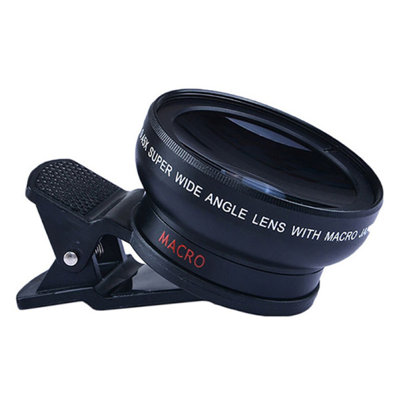 Ebern Designs Universal Mobile Phone 0.45X Wide Angle 12.5X Macro High Clarity Lens for iPhone Android