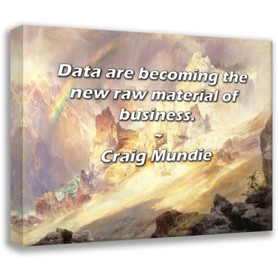 Astoria Grand Gallery Wrapped Canvas By Craig Mundie: "Data are becoming the new raw material of busi