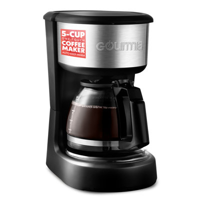Gourmia 5 Cup One-touch Coffee Maker With Pause & Serve And Auto Keep Warm