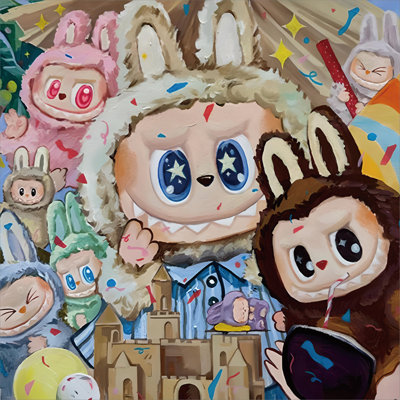 Forward Home Collection The Many Faces of LaBUBU Art Print