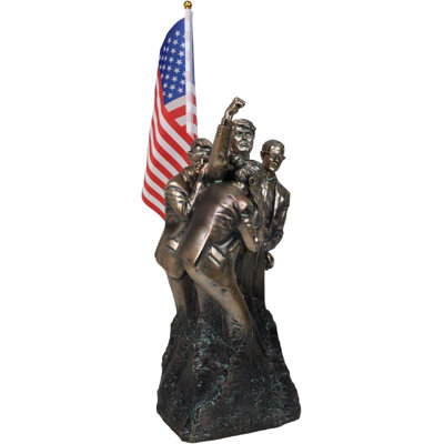 Alcott Hill® USA President Donald Trump Raising Right Fist Fight! Butler Rally MAGA Figurine