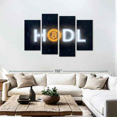Bungalow Rose Kerner Glowing Bitcoin Hodl