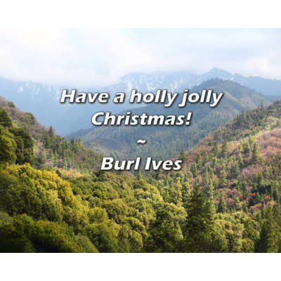 Trinx Burl Ives Quote: Have a holly jolly Christmas!