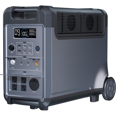 AchhaGo Portable Power Station, 3840wh Lifepo4 Battery, 3600w Electric Solar Generator For Garage, Home, Off-grid Living, Camping, Rvs, Outdoor Adventures, Po