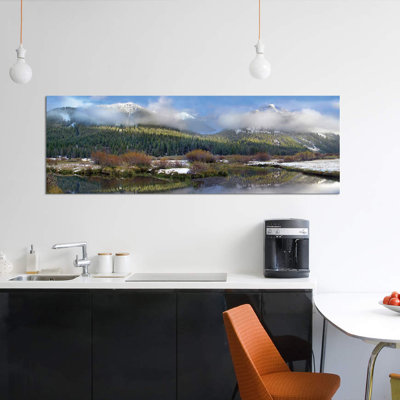 East Urban Home 'Panoramic View of The Pioneer Mountains, Idaho' Photographic Print on Canvas