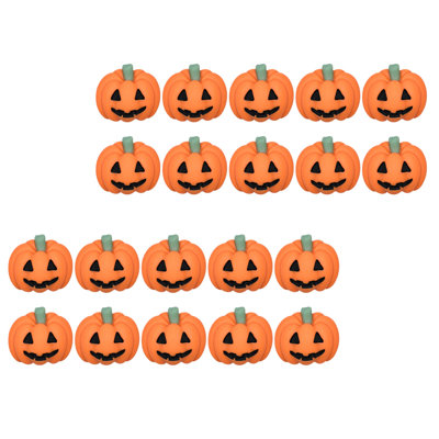The Holiday Aisle® 20Pcs Halloween Resin Flatback DIY Pumpkin Embellishment Scrapbook Ornaments