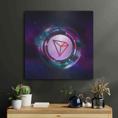 Trinx TRX Tron Blockchain' Metal Wall Art