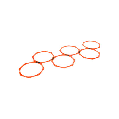Coach's Closet Hexagonal Speed Agility Washer and Ring Toss with Carrying Case