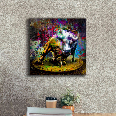Trinx Bitcoin Bull Market - Wrapped Canvas Print