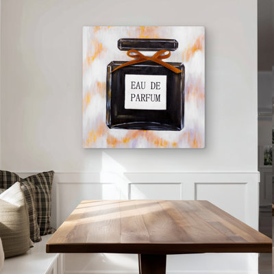 Begin Edition International Inc. Perfume Red Bottle Canvas | Romantic Beauty Home Decor Art