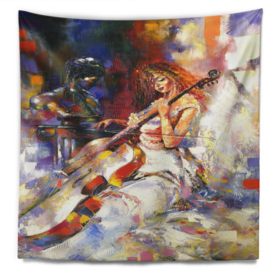 East Urban Home Music the Guitarists Tapestry