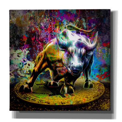Trinx Bitcoin Bull Market - Wrapped Canvas Print