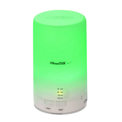 iMounTEK Mini Cool Mist Humidifier Ultrasonic Aroma Essential Oil Diffuser With 7 Color LED Lights 4 Timer Settings For Office Home Room Vehicle Study Yoga Spa