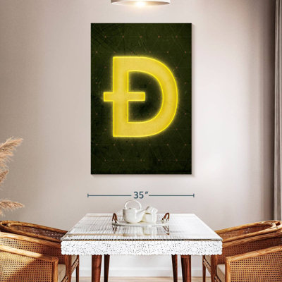 Bungalow Rose Kerner Cryptocurrency Dogecoin Logo I