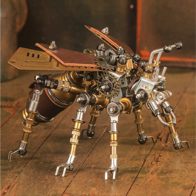 B-COOL Adult 3d Metal Puzzle, Punk Insect Metal Model Set, 3d Puzzle Mechanical Insect Building Blocks, Fun Diy Assembly, High-end Gifts(mechanical Flying An